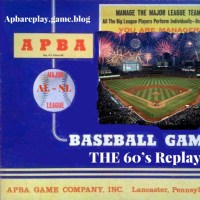 APBA BASEBALL REPLAYS OF THE 60’s – replays of the 60’s
